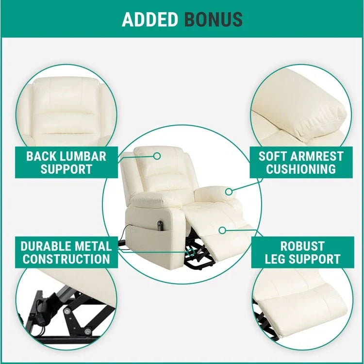 Fauteuil inclinable électrique avec fonction releveur, canapé, fauteuil releveur électrique télécommandé, fauteuils releveurs électriques confortables pour personnes âgées