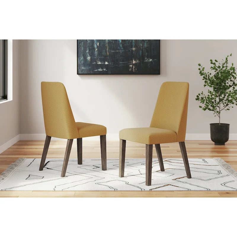 Chaise latérale rembourrée Lyncott de Signature Design by Ashley pour salle à manger (lot de 2)