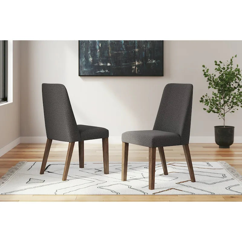 Chaise latérale rembourrée Lyncott de Signature Design by Ashley pour salle à manger (lot de 2)