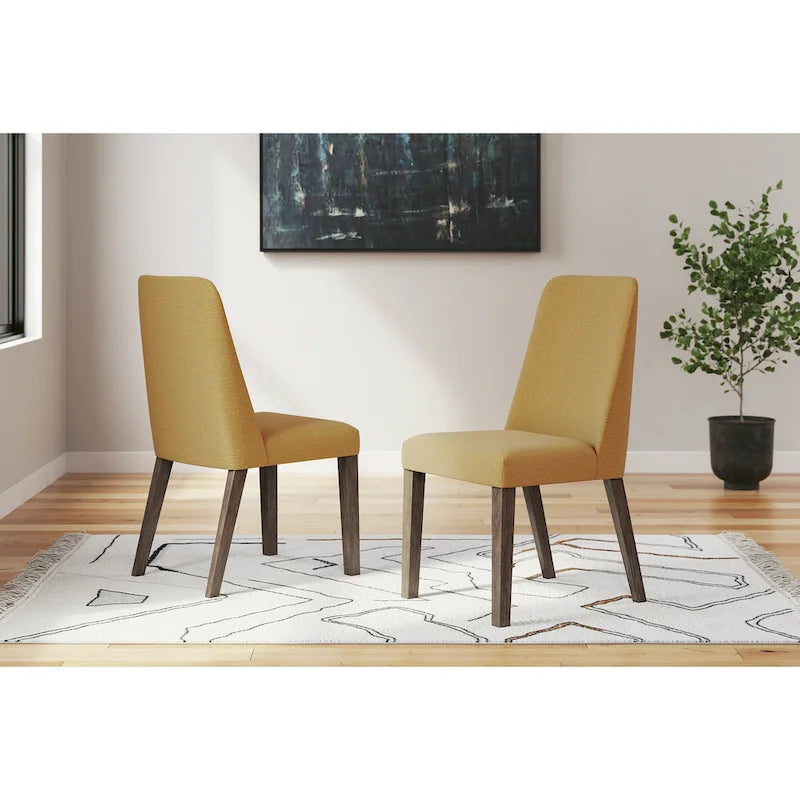 Chaise latérale rembourrée Lyncott de Signature Design by Ashley pour salle à manger (lot de 2)
