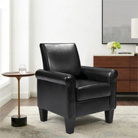 Fauteuils d'appoint, Fauteuil de salon confortable, Fauteuil en cuir PU