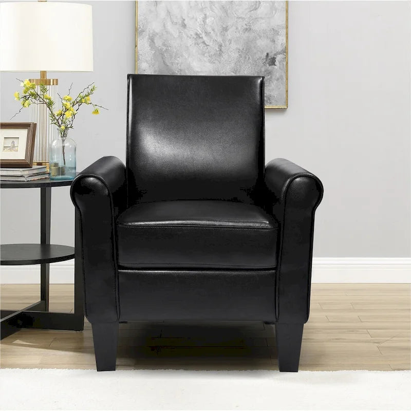 Fauteuils d'appoint, Fauteuil de salon confortable, Fauteuil en cuir PU