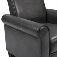 Fauteuils d'appoint, Fauteuil de salon confortable, Fauteuil en cuir PU