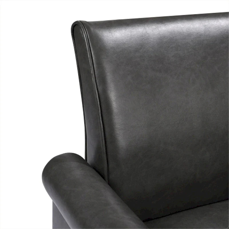 Fauteuils d'appoint, Fauteuil de salon confortable, Fauteuil en cuir PU