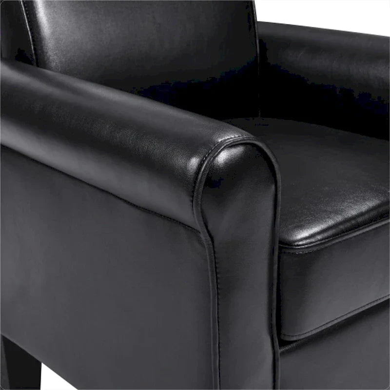 Fauteuils d'appoint, Fauteuil de salon confortable, Fauteuil en cuir PU