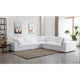 Canapé sectionnel modulaire 5 pièces contemporain garni de plumes Roundhill Furniture Rivas