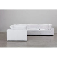 Canapé sectionnel modulaire 5 pièces contemporain garni de plumes Roundhill Furniture Rivas