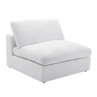 Canapé sectionnel modulaire 5 pièces contemporain garni de plumes Roundhill Furniture Rivas