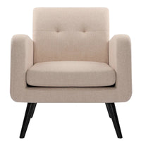 Fauteuil d'appoint moderne en tissu style milieu de siècle