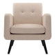 Fauteuil d'appoint moderne en tissu style milieu de siècle