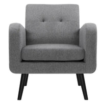 Fauteuil d'appoint moderne en tissu style milieu de siècle