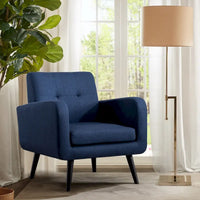Fauteuil d'appoint moderne en tissu style milieu de siècle