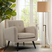 Fauteuil d'appoint moderne en tissu style milieu de siècle