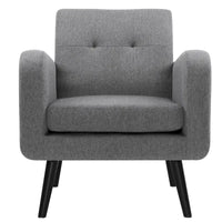 Fauteuil d'appoint moderne en tissu style milieu de siècle