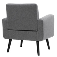 Fauteuil d'appoint moderne en tissu style milieu de siècle