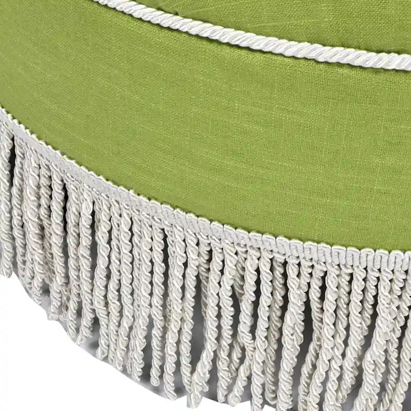 Pouf d'appoint rond rembourré Yolanda 24