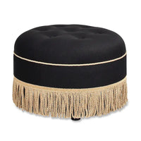 Pouf d'appoint rond rembourré Yolanda 24