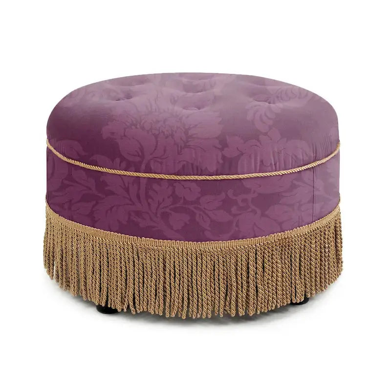 Pouf d'appoint rond rembourré Yolanda 24