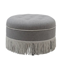 Pouf d'appoint rond rembourré Yolanda 24