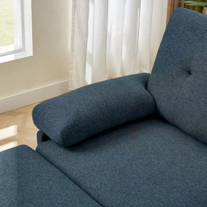 Canapé Sectionnel Forme L 86.22 pouces avec Poches de Rangement Latérales