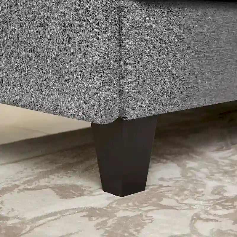 Canapé Sectionnel Forme L 86.22 pouces avec Poches de Rangement Latérales
