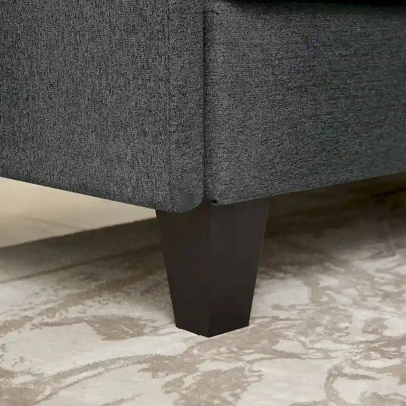 Canapé Sectionnel Forme L 86.22 pouces avec Poches de Rangement Latérales