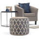 WYNDENHALL Nesbitt Pouf Rond Bohème, Jute Tressée Naturelle