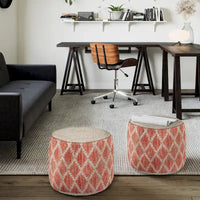 WYNDENHALL Nesbitt Pouf Rond Bohème, Jute Tressée Naturelle