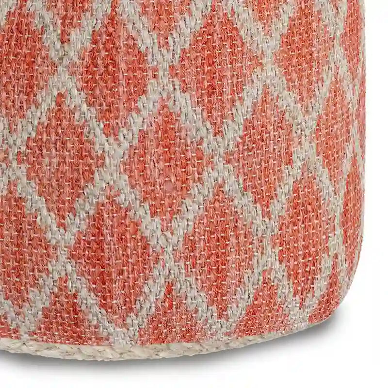 WYNDENHALL Nesbitt Pouf Rond Bohème, Jute Tressée Naturelle
