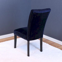 Chaises de salle à manger en velours capitonné Silver Orchid Flohr (lot de 2)