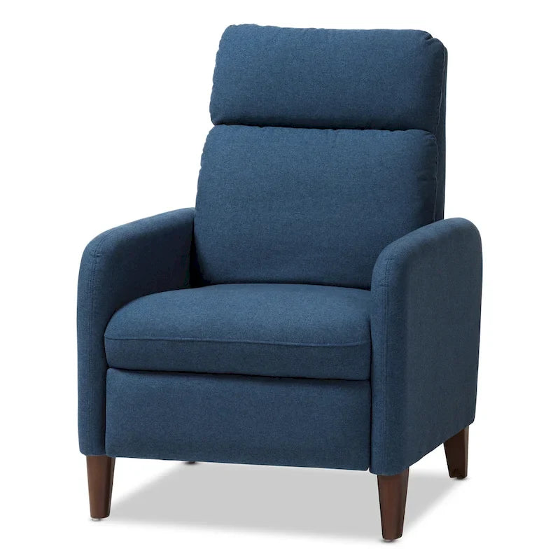 Fauteuil inclinable en tissu au style mid-century par Baxton Studio