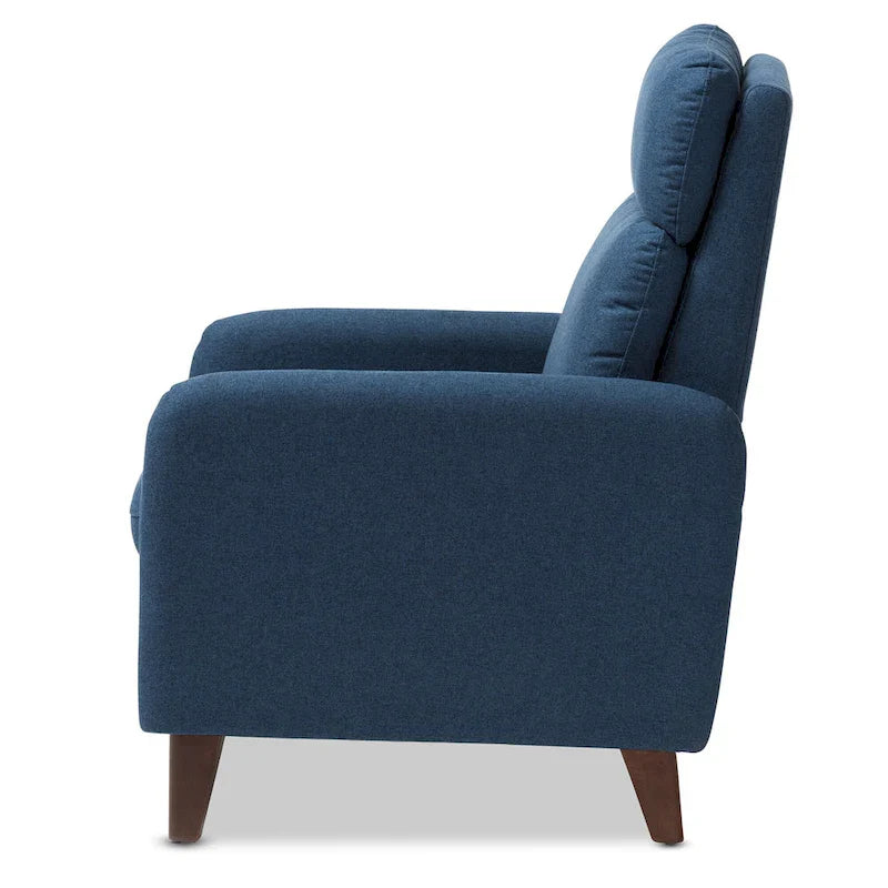 Fauteuil inclinable en tissu au style mid-century par Baxton Studio