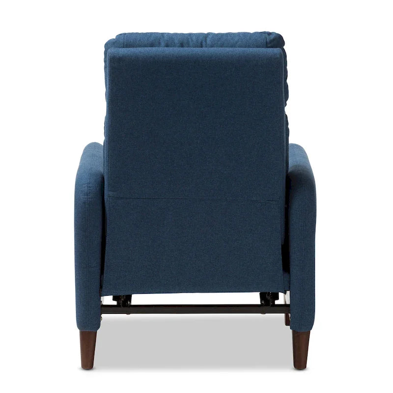 Fauteuil inclinable en tissu au style mid-century par Baxton Studio