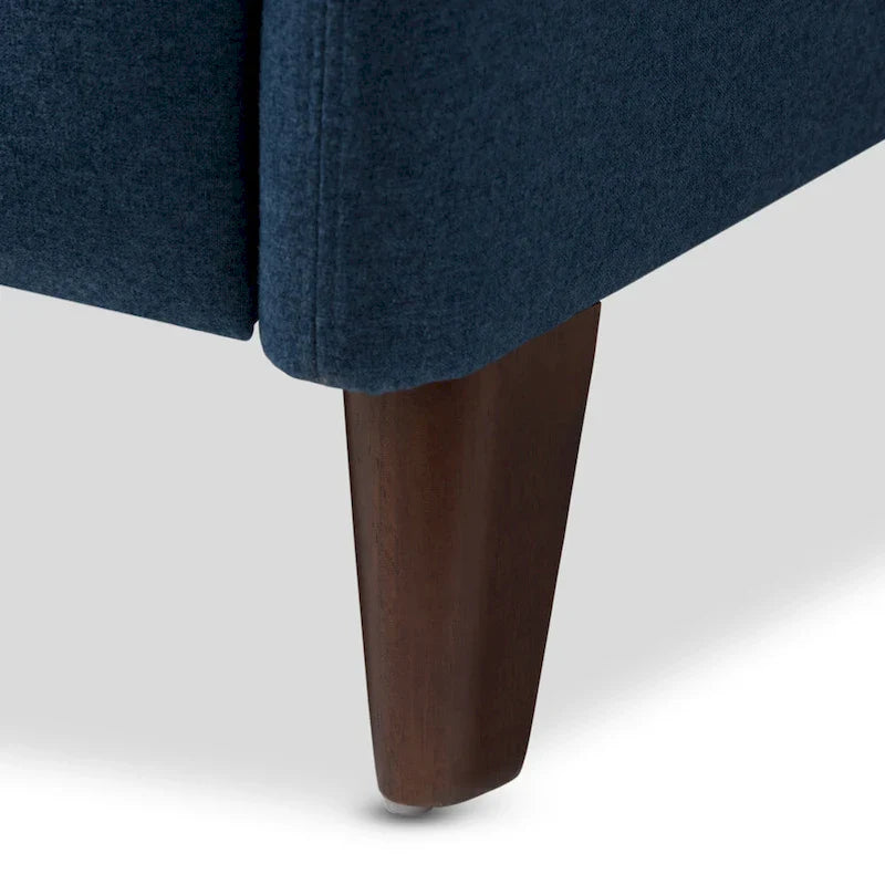 Fauteuil inclinable en tissu au style mid-century par Baxton Studio