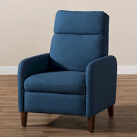 Fauteuil inclinable en tissu au style mid-century par Baxton Studio