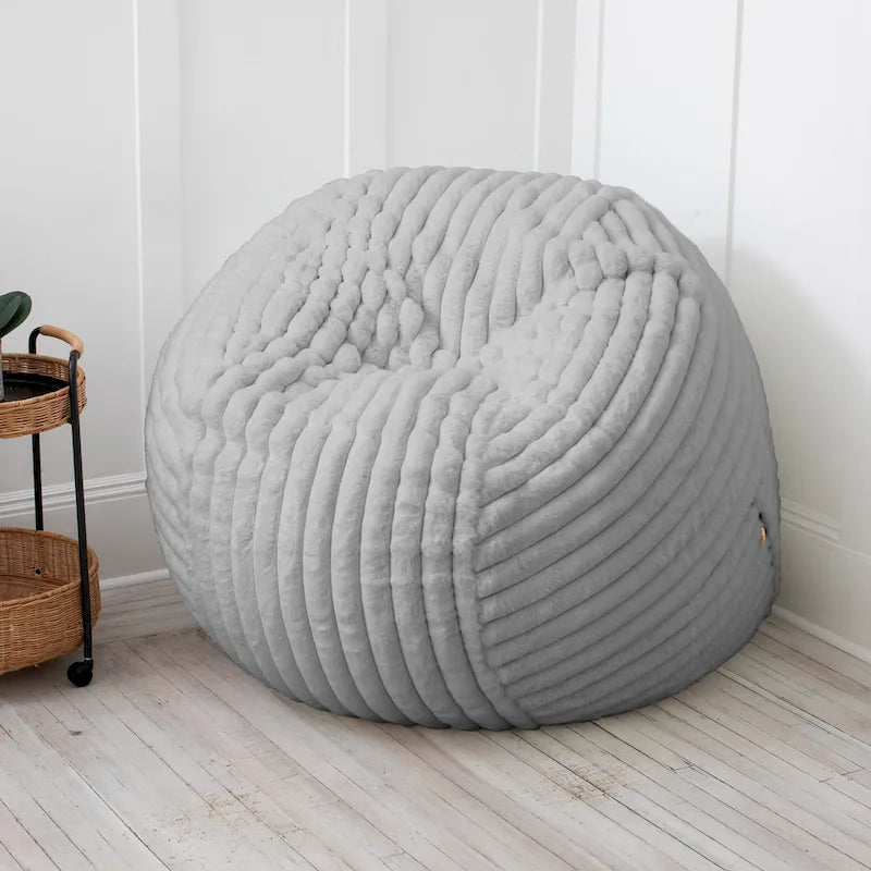 Jaxx Saxx 5 Foot Pouf Géant pour Adultes avec Housse Amovible, Fourrure Mondo