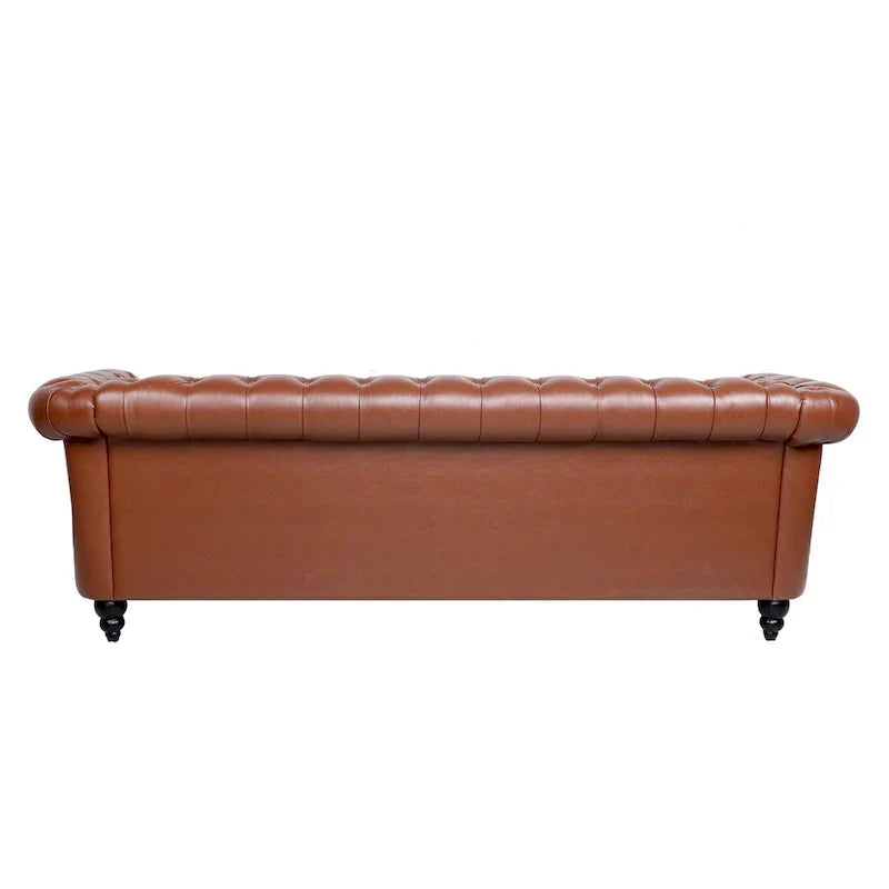 Canapé confortable 3 places avec coussin d'assise à rayures tendance