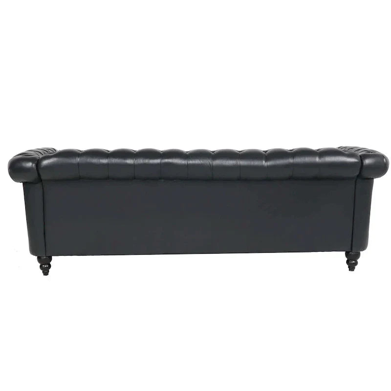 Canapé confortable 3 places avec coussin d'assise à rayures tendance