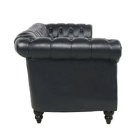 Canapé confortable 3 places avec coussin d'assise à rayures tendance
