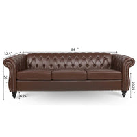Canapé confortable 3 places avec coussin d'assise à rayures tendance