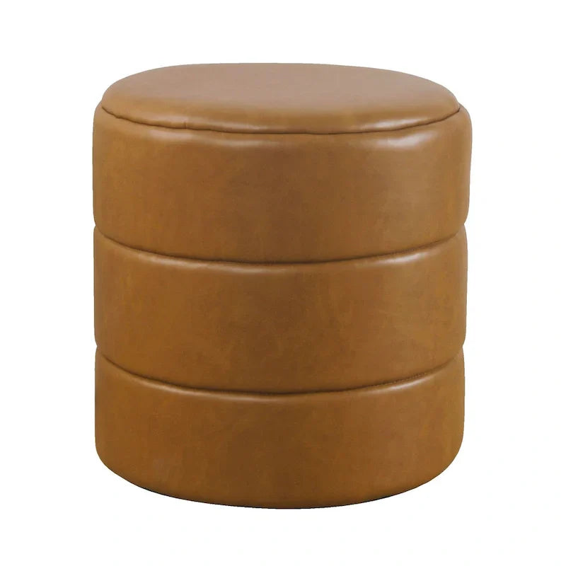 HomePop Pouf Rond Rembourré