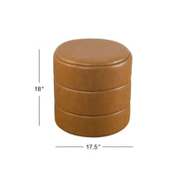 HomePop Pouf Rond Rembourré