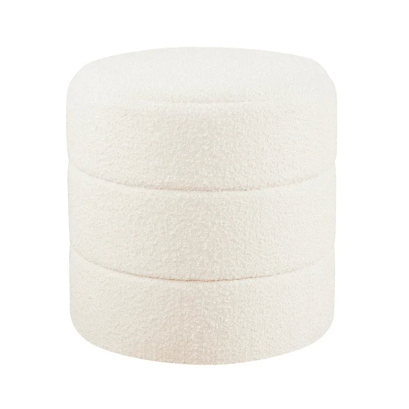 HomePop Pouf Rond Rembourré