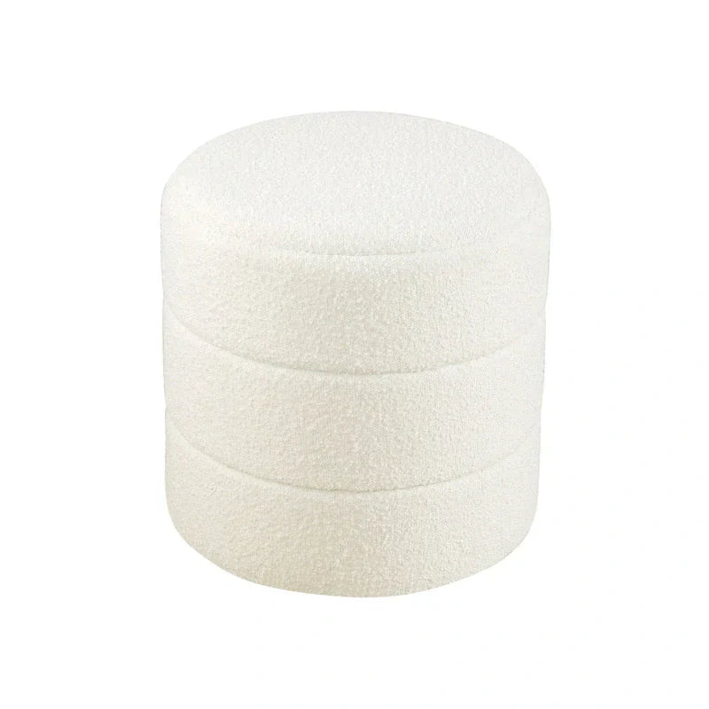 HomePop Pouf Rond Rembourré