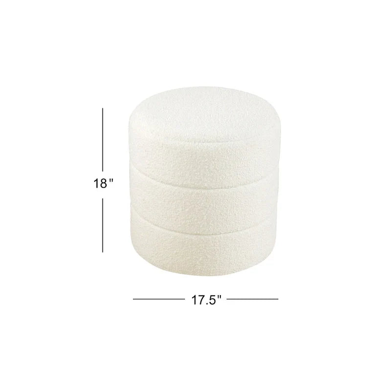 HomePop Pouf Rond Rembourré