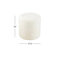 HomePop Pouf Rond Rembourré