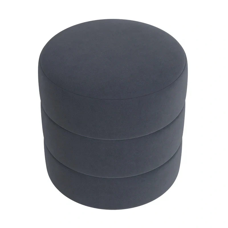 HomePop Pouf Rond Rembourré
