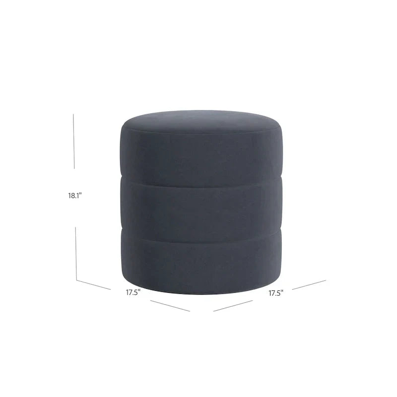 HomePop Pouf Rond Rembourré