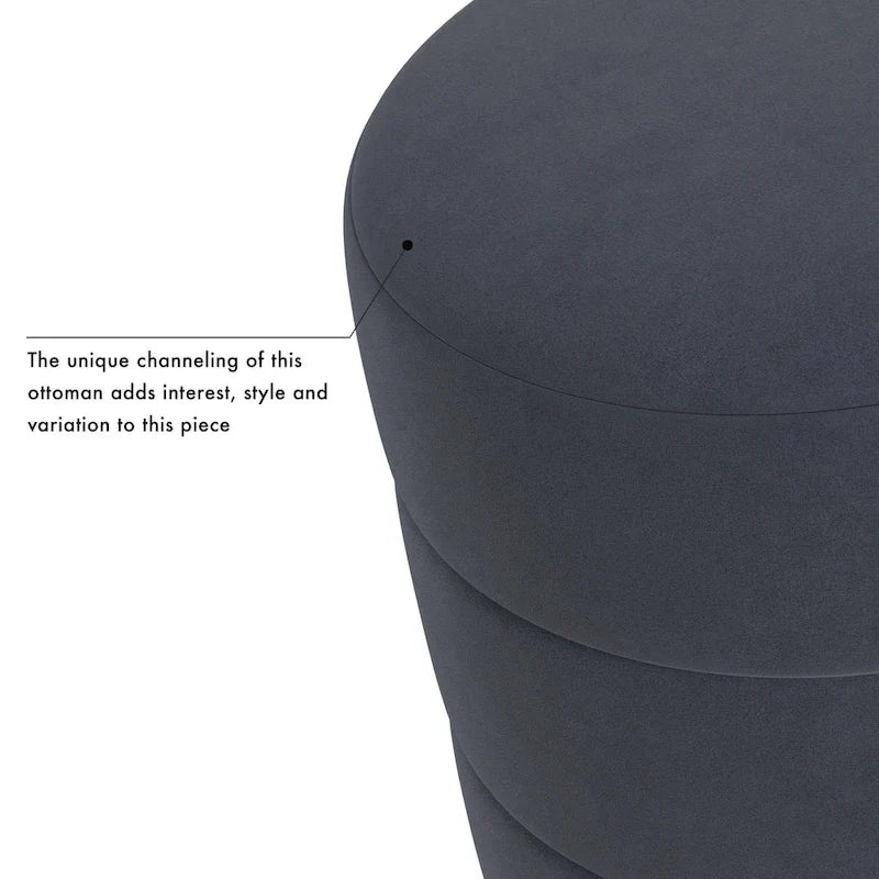HomePop Pouf Rond Rembourré