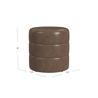 HomePop Pouf Rond Rembourré